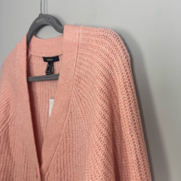 FOREVER 21 | NEW Peach Cropped Button Front Cardigan Women’s Size Small - Picture 2 of 8